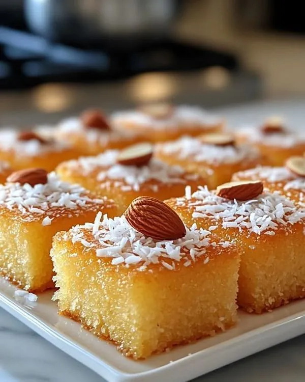 Basbousa au lait