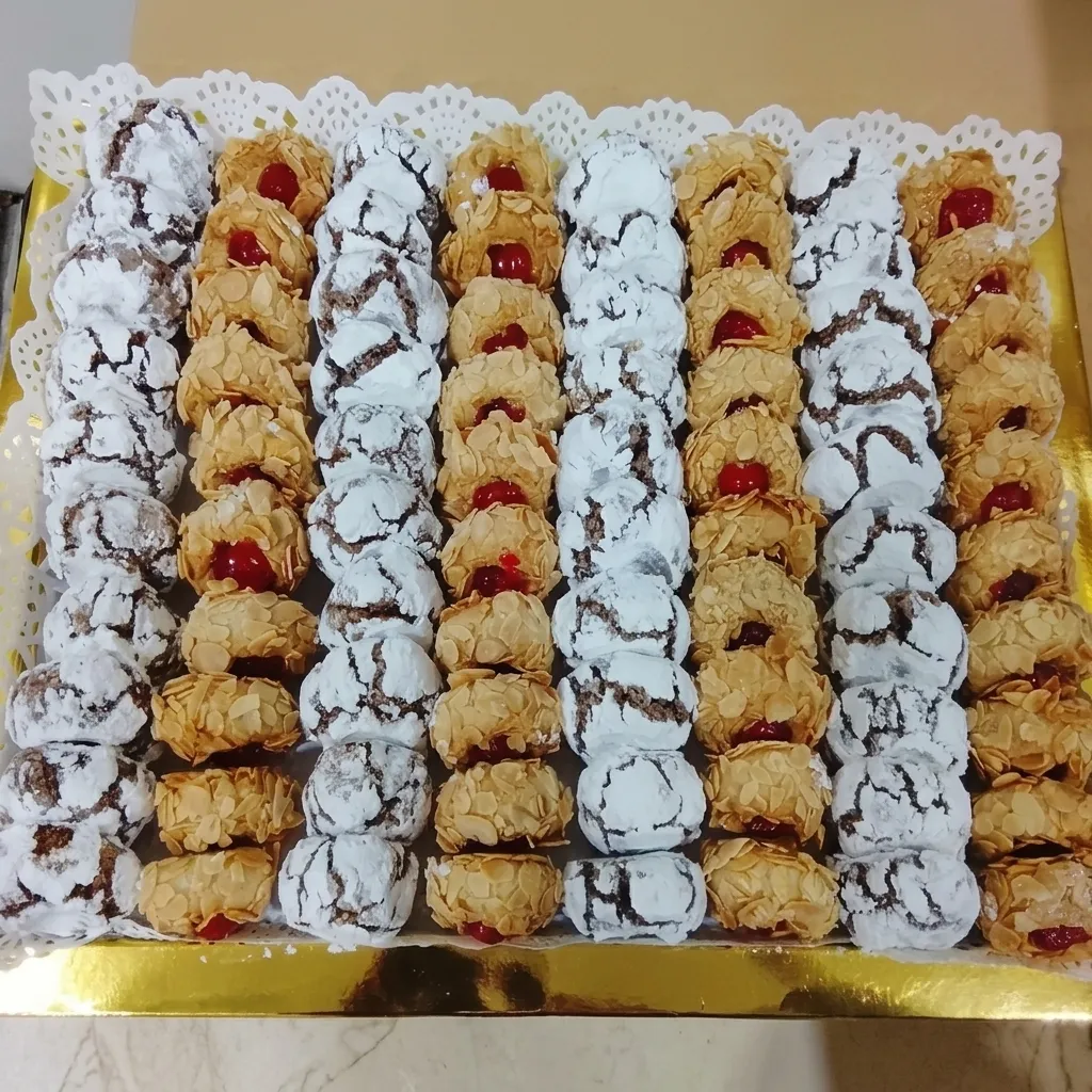 Coffret sablés craquelés et amandes