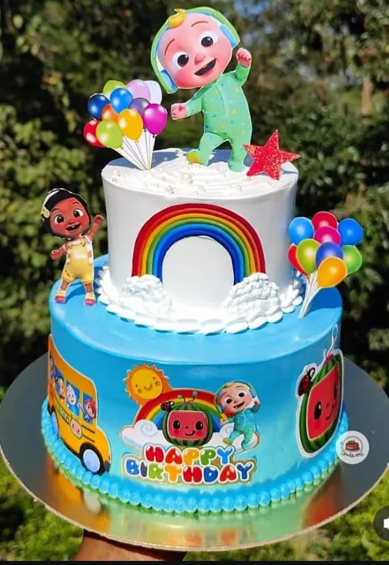 Gâteau thème dessin animé