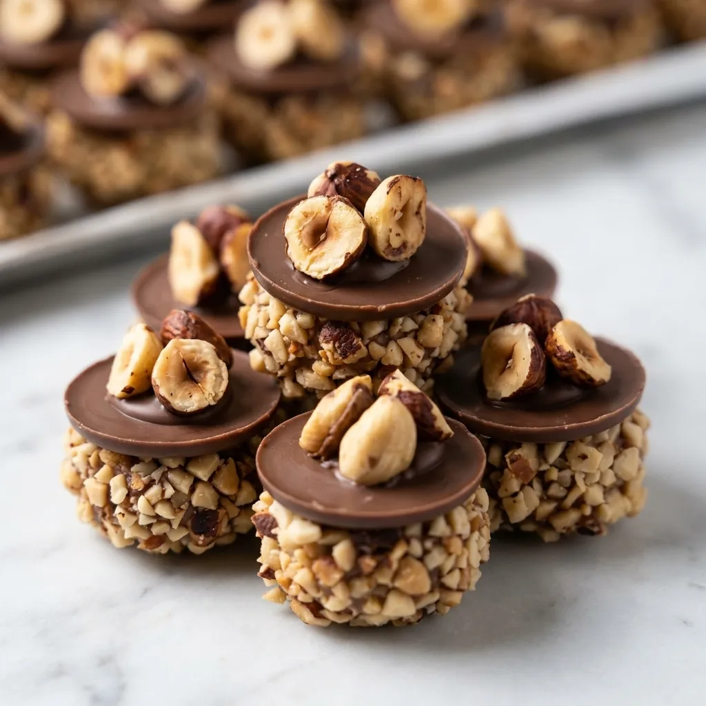 Sablés au chocolat et noisettes entières